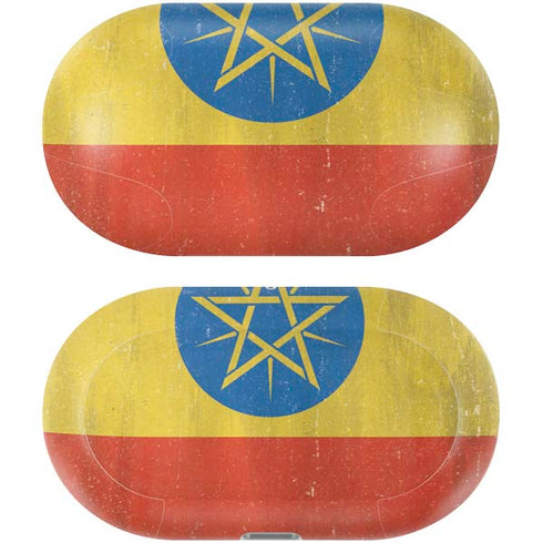 Ethiopia Flag Distressed Galaxy Buds Plus Skin